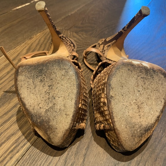 Authentic Bally Python Strappy Heels - Picture 7 of 11